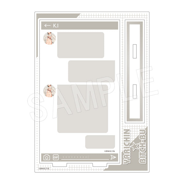 『ヤリチン☆ビッチ部』DM風アクリルメモスタンド 裏垢男子&隠し撮りver. 糸目 幸士郎