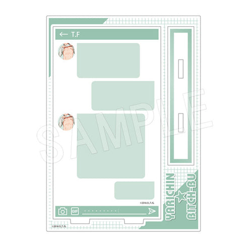 『ヤリチン☆ビッチ部』DM風アクリルメモスタンド 裏垢男子&隠し撮りver. 藤咲 透