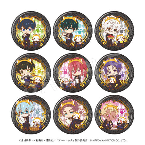 『ブルーロック×ラスカル』トレーディンググリッター缶バッジ 執事ミニキャラVer.【BOX】