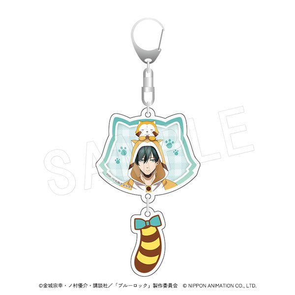 『ブルーロック×ラスカル』しっぽ付き2連アクリルキーホルダー 糸師凛