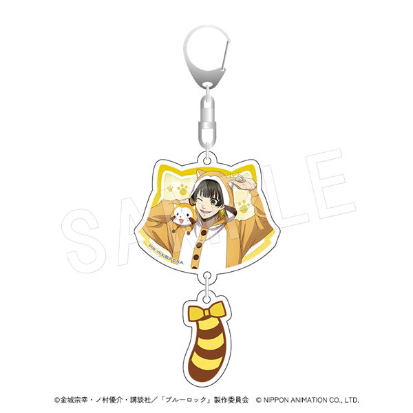 『ブルーロック×ラスカル』しっぽ付き2連アクリルキーホルダー 蜂楽廻