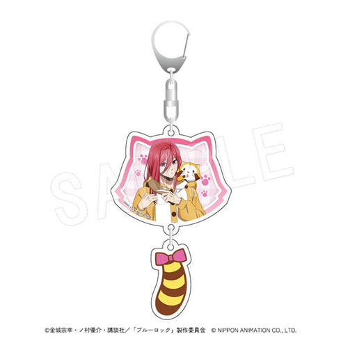 『ブルーロック×ラスカル』しっぽ付き2連アクリルキーホルダー 千切豹馬