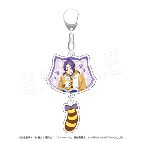 『ブルーロック×ラスカル』しっぽ付き2連アクリルキーホルダー 御影玲王