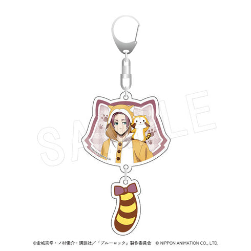 『ブルーロック×ラスカル』しっぽ付き2連アクリルキーホルダー 糸師冴