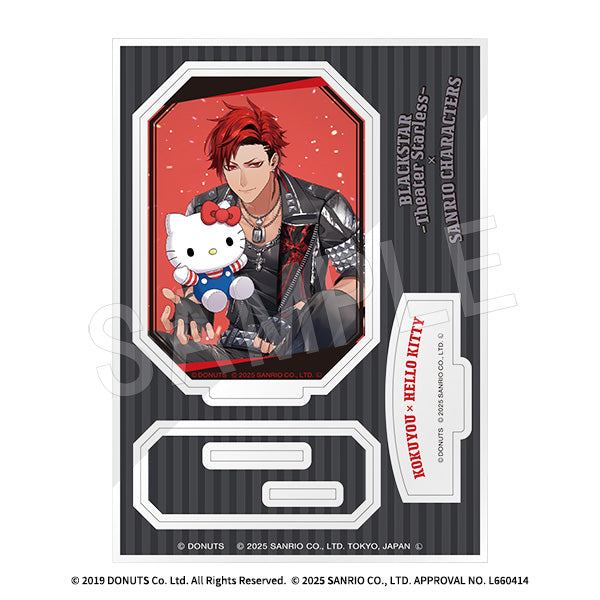 『ブラックスター -Theater Starless-×サンリオキャラクターズ』アクリルスタンド 黒曜×ハローキティ
