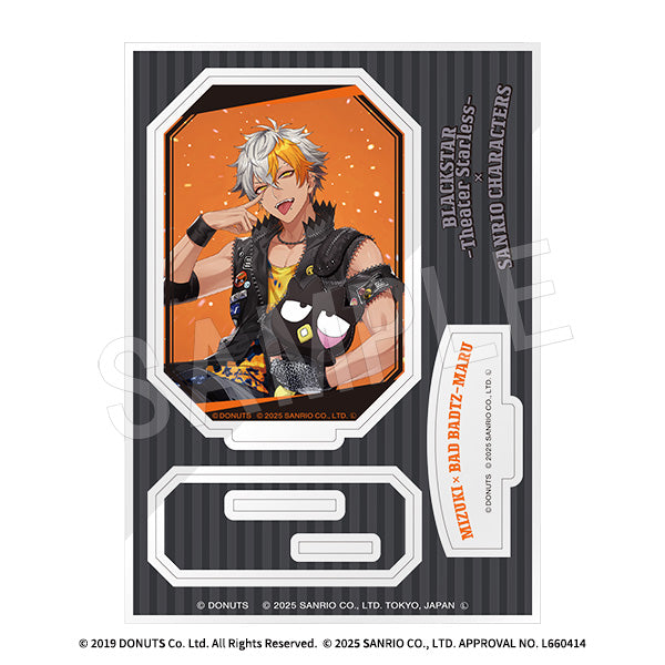 『ブラックスター -Theater Starless-×サンリオキャラクターズ』アクリルスタンド ミズキ×バッドばつ丸