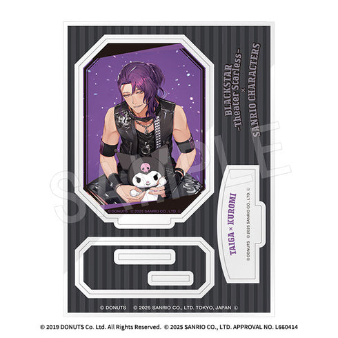 『ブラックスター -Theater Starless-×サンリオキャラクターズ』アクリルスタンド 大牙×クロミ