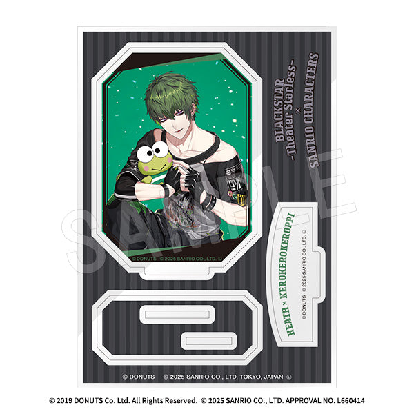 『ブラックスター -Theater Starless-×サンリオキャラクターズ』アクリルスタンド ヒース×けろけろけろっぴ