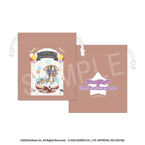 『IdentityV 第五人格×サンリオキャラクターズ』ミニ巾着 黒無常×シュガーバニーズ(くろうさ)