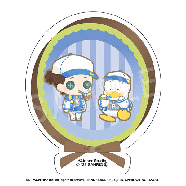 『IdentityV 第五人格×サンリオキャラクターズ』ダイカットステッカー 傭兵×あひるのペックル