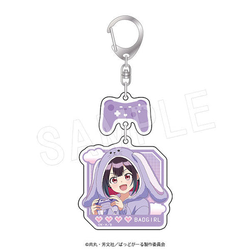 『ばっどがーる』アクリルキーホルダー アニマルルームウェアVer. 優谷優