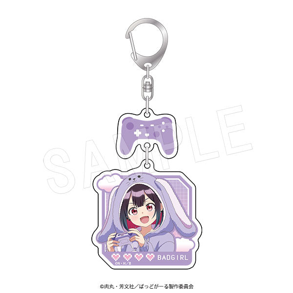 『ばっどがーる』アクリルキーホルダー アニマルルームウェアVer. 優谷優