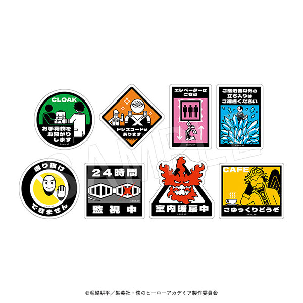 "My Hero Academia" Hotel Information Sticker Set