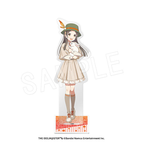 "Gakuen Idolmaster" Acrylic Figure Stand: Safari Ver. Chika Kuramoto