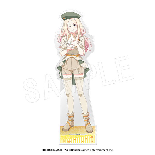 "Gakuen Idolmaster" Acrylic Figure Stand: Safari Ver. Seina Juoh