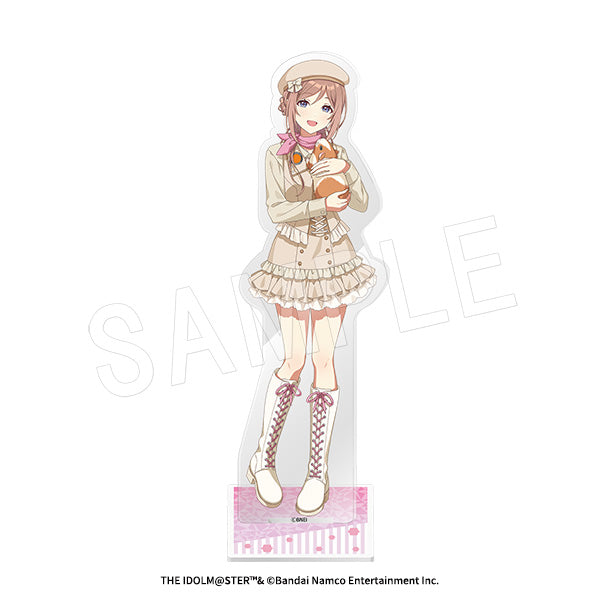 "Gakuen Idolmaster" Acrylic Figure Stand: Safari Ver. Rina Himezaki