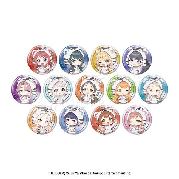 『学園アイドルマスター』トレーディングミニキャラホロ缶バッジ ホワイトタイガーVer.【BOX】