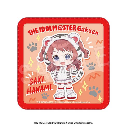 "Gakuen Idolmaster" Mini Towel: White Tiger Ver. Saki Hanami