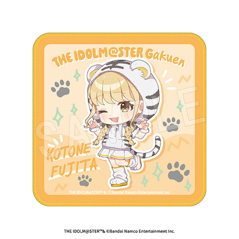 "Gakuen Idolmaster" Mini Towel: White Tiger Ver. Kotone Fujita