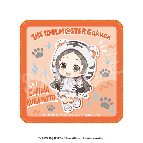 "Gakuen Idolmaster" Mini Towel: White Tiger Ver. Chika Kuramoto
