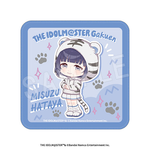 "Gakuen Idolmaster" Mini Towel: White Tiger Ver. Misuzu Hatanoya