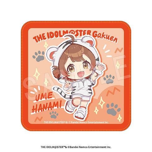 "Gakuen Idolmaster" Mini Towel: White Tiger Ver. Yume Hanami