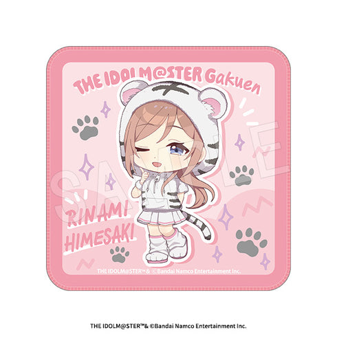 "Gakuen Idolmaster" Mini Towel: White Tiger Ver. Rina Himezaki