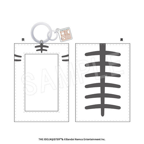 "Gakuen Idolmaster" White Tiger-Style Fluffy Card Case (with Charm)