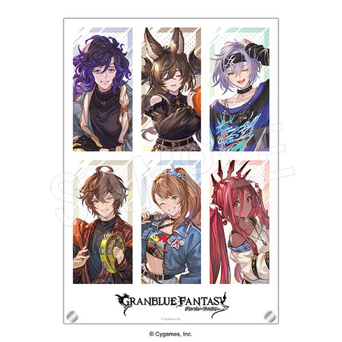 『グランブルーファンタジー』ホロアクリルアートパネル ROUND1コラボVer. 集合