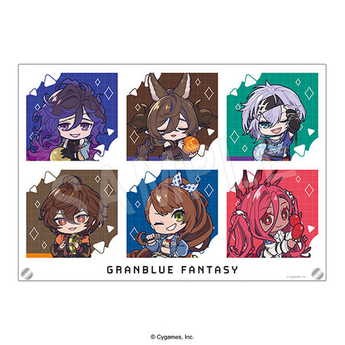 『グランブルーファンタジー』ホロアクリルアートパネル ROUND1コラボVer. ミニキャラ