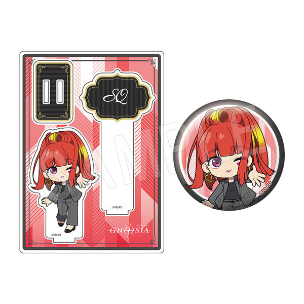 『グノーシア』アクリルフォトプロップス&グリッター缶バッジセット 黒スーツVer. SQ