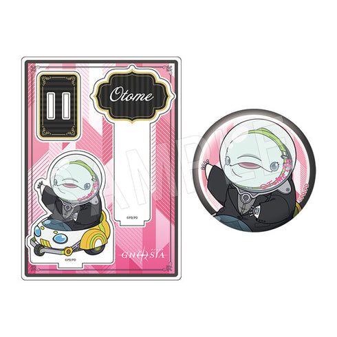 『グノーシア』アクリルフォトプロップス&グリッター缶バッジセット 黒スーツVer. オトメ