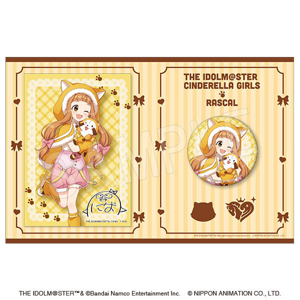 "The Idolmaster Cinderella Girls × Rascal" Holo Pin Badge & Illustration Card Set: Nana Ichihara