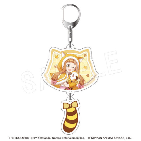 "The Idolmaster Cinderella Girls × Rascal" Double Acrylic Keychain with Tail - Nana Ichihara