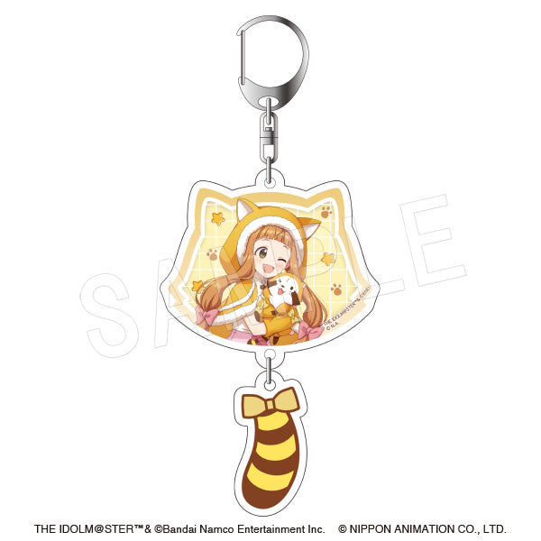 "The Idolmaster Cinderella Girls × Rascal" Double Acrylic Keychain with Tail - Nana Ichihara