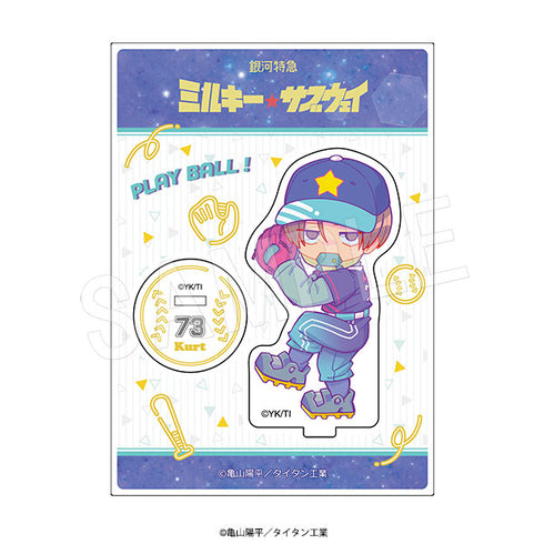 "Galaxy Express Milky☆Subway" Acrylic Stand: Baseball Version Cart
