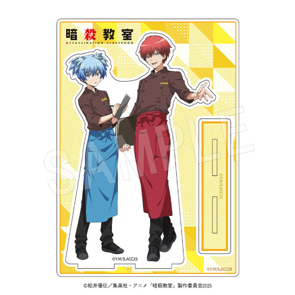 "Assassination Classroom" BIG Pair Acrylic Stands: 100-Hour Curry Collaboration Ver. Store Clerk