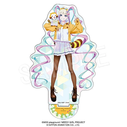 《NEEDY GIRL OVERDOSE×拉斯卡爾》全彩亞克力手辦展示架 換裝版 超天醬&拉斯卡爾