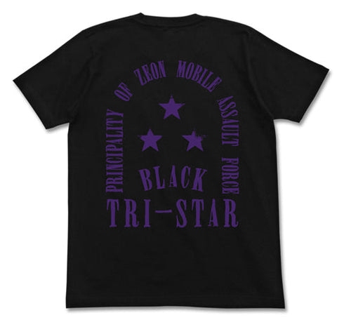 『機動戦士ガンダム』BLACK TRI-STAR Tシャツ BLACK【202405再販】