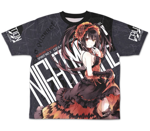 『デート・ア・ライブ』原作版 時崎狂三 両面フルグラフィックTシャツ【202407再販】