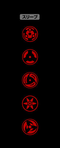 『NARUTO-ナルト- 疾風伝』写輪眼 袖リブロングスリーブTシャツ【202407再販】