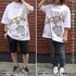 『世界の終わりに柴犬と』石原雄先生デザイン ハルさん突撃 ビッグシルエットTシャツ【202407再販】