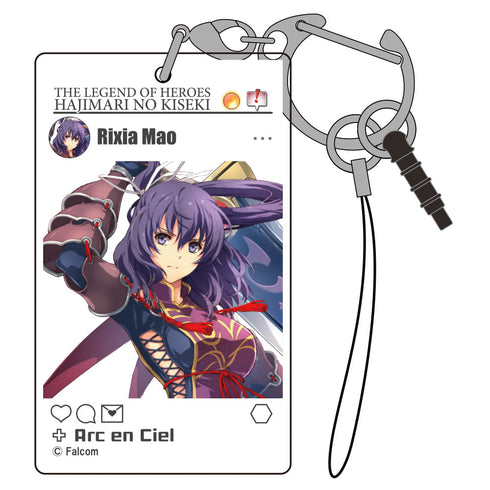『英雄伝説 創の軌跡』リーシャ・マオ SNS風アクリルキーホルダー【202407再販】