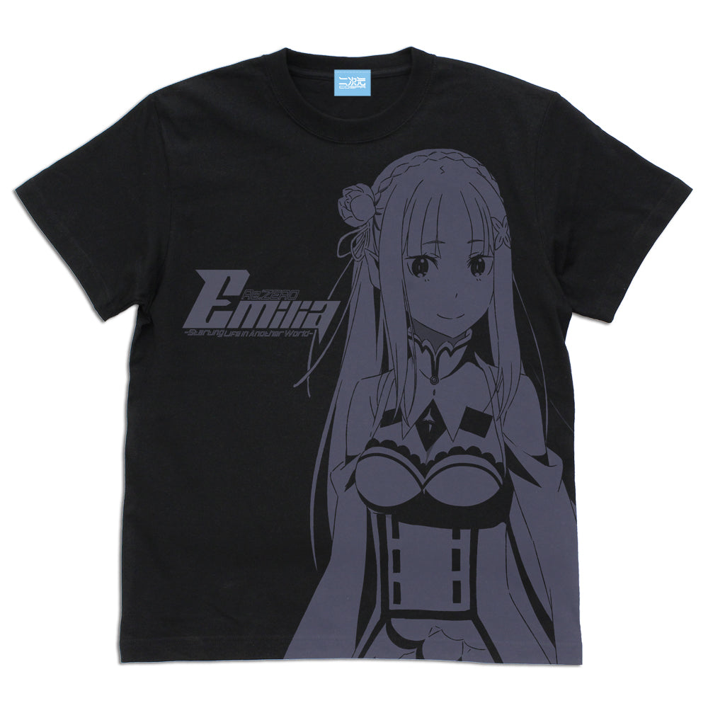 Re:ゼロから始める異世界生活』エミリア オールプリントTシャツ