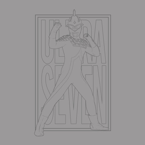 『ウルトラセブン』ウルトラセブン イラストタッチTシャツ【202407再販】