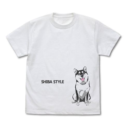 『世界の終わりに柴犬と』石原雄先生デザイン おすわりハルさん Tシャツ 黒柴ver.【202407再販】