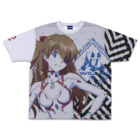 『EVANGELION エヴァンゲリオン』式波・アスカ・ラングレー 両面フルグラフィックTシャツ WILLE Ver.【202407再販】