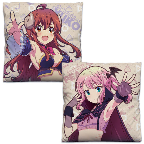 『まちカドまぞく 2丁目』シャドウミストレス優子&ダークネスピーチ 両面プリントクッションカバー【202404再販】