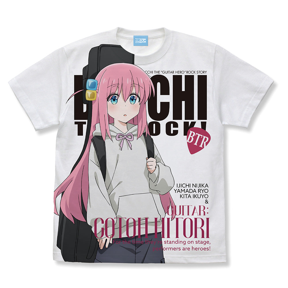 アニメ『ぼっち・ざ・ろっく！』描き下ろし 後藤ひとり フルグラフィックTシャツ ストリートファッションVer. /WHITE – Anime  Store JP