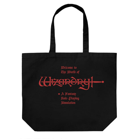 『Wizardry』ウィザードリィロゴ ラージトート/BLACK【202405再販】